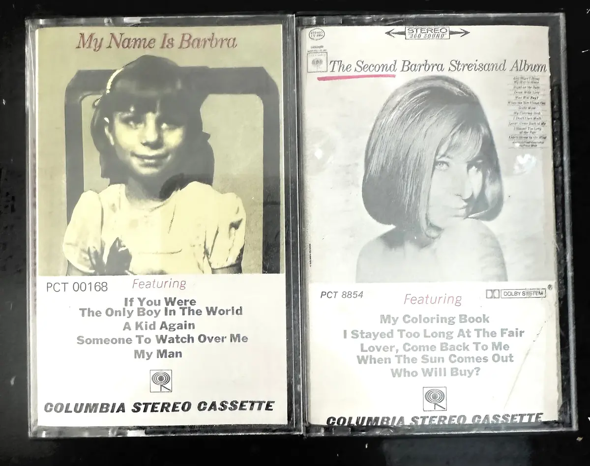 Barbra Streisand Two  60S Albums On Cassette Tape - Used 1
