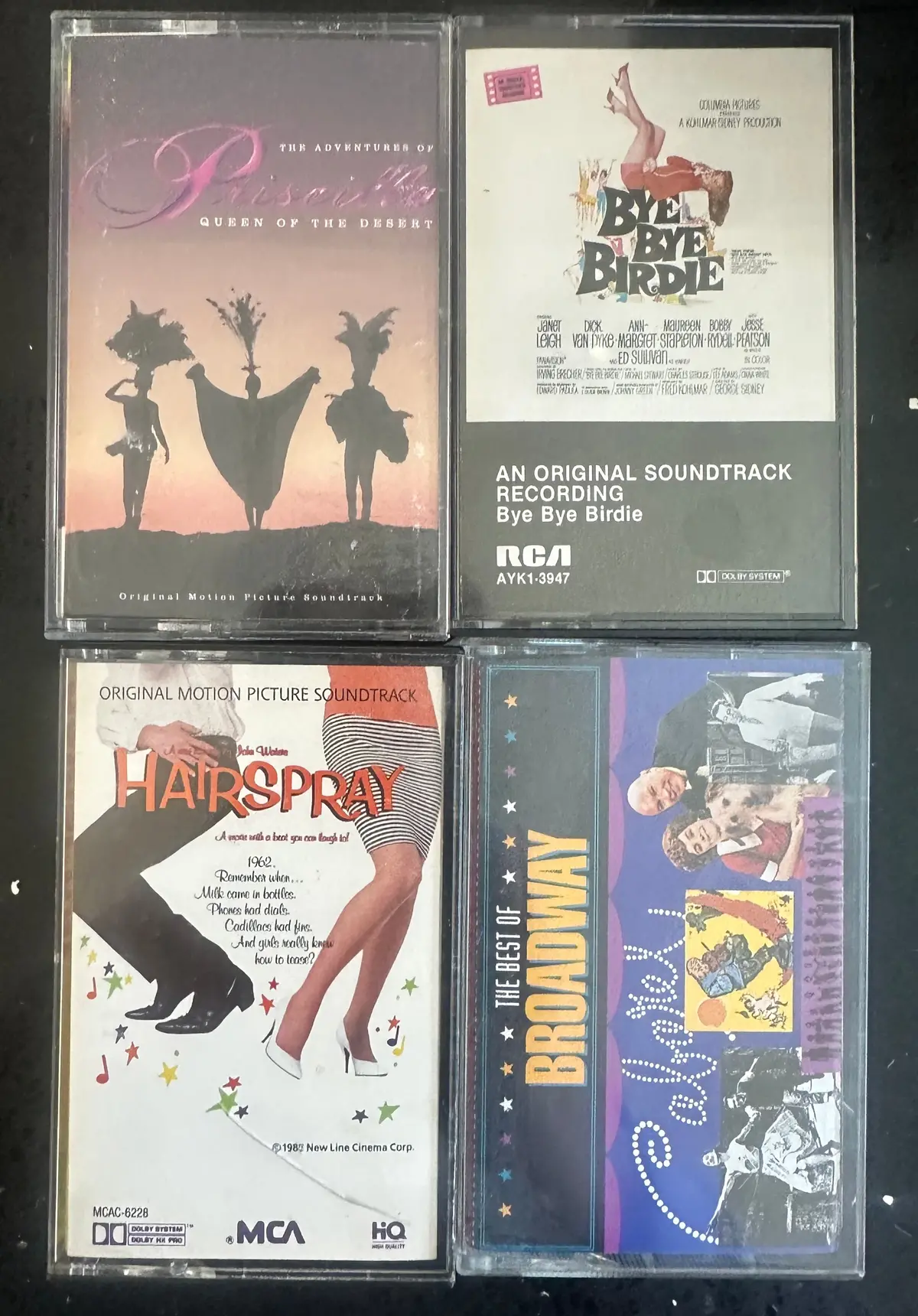 4 Musical Soundtracks / Broadway Cassette Tapes Lot - Used 1