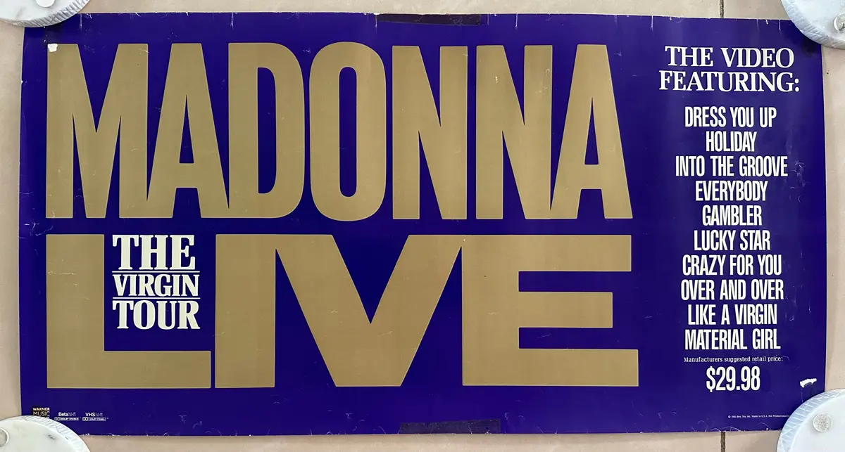 Madonna - The Virgin Tour Promo Poster 1