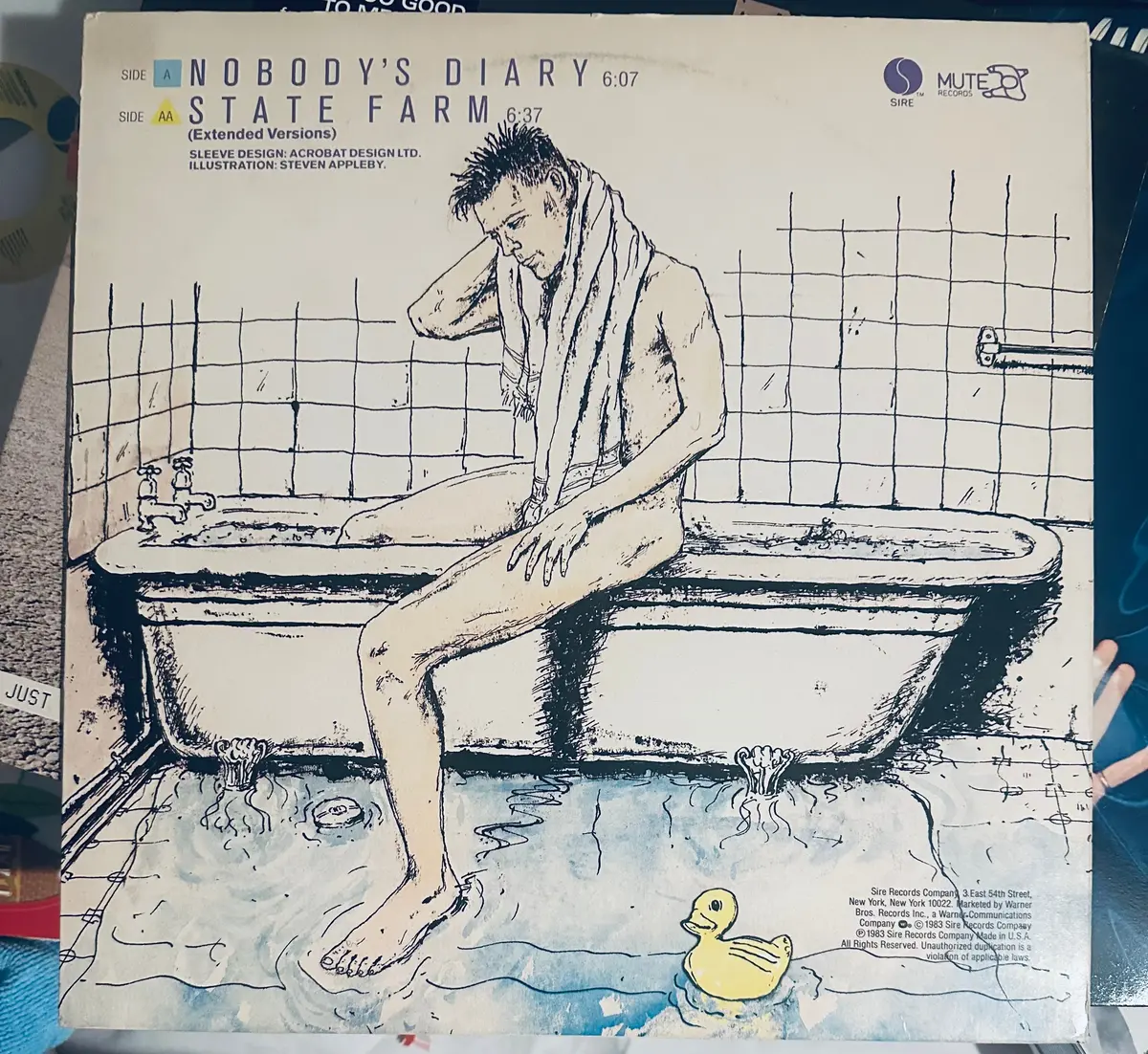 Yaz / Yazoo- State Farm / Nobody's Diary 1983 12" Single Lp Vinyl - Used 1
