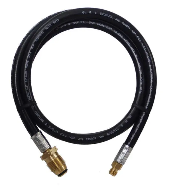 Mb Sturgis Propane ( Lp ) Hose -100019 Pol Pigtail X 1/4″ Inv. Flare - Multiple Lengths 1