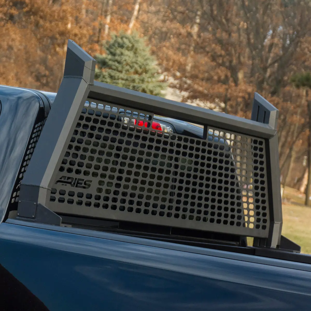 Aries 1110102 Advantedge Black Aluminum Truck Headache Rack Cab Protector For Select Ford F-150 1