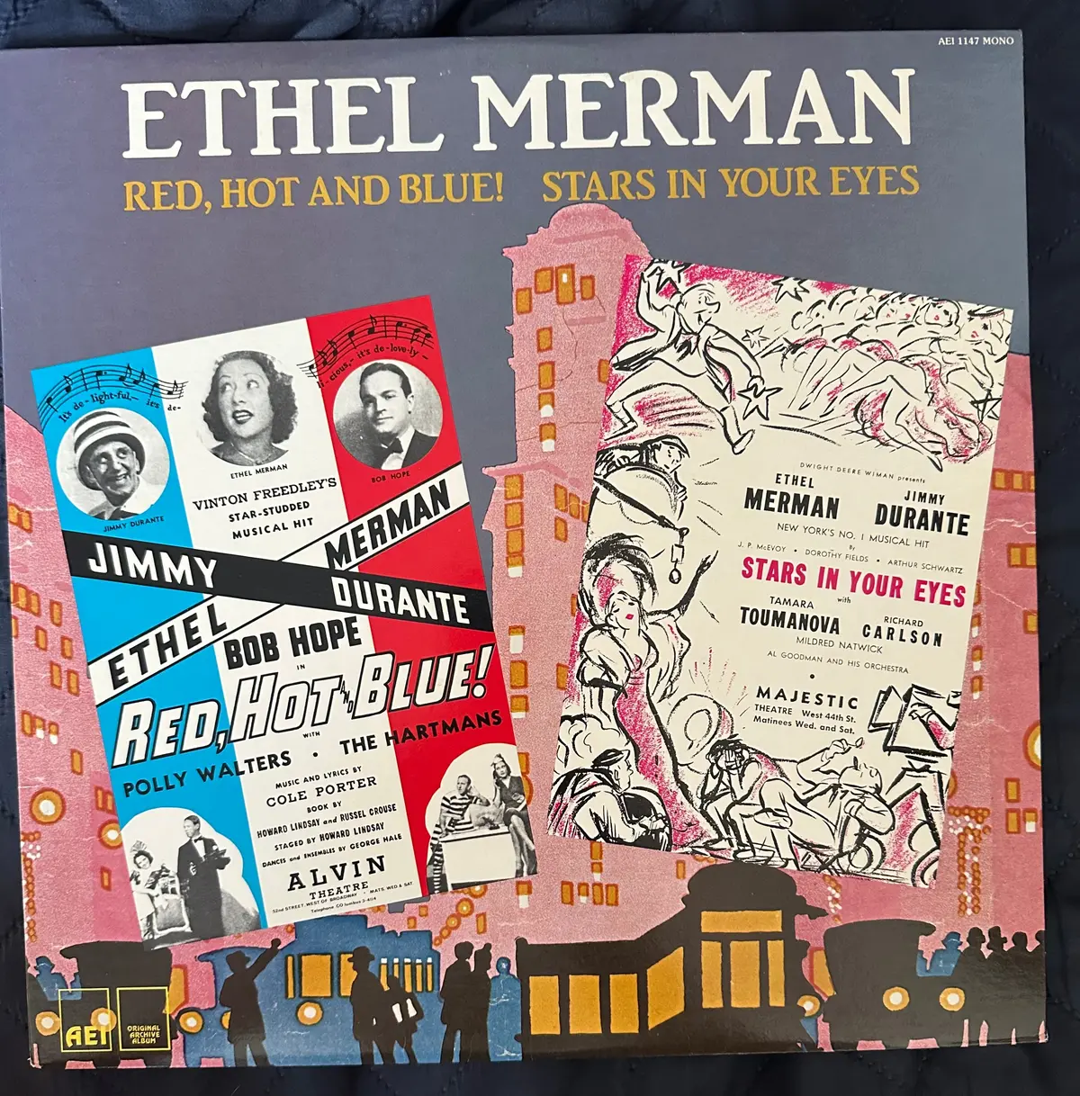Ethel Merman -  Red, Hot And Blue! & Stars In Your Eyes Musicals Lp Vinyl  Used 1