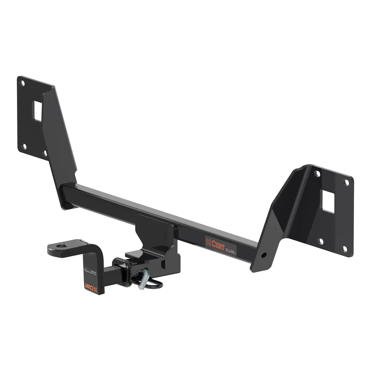 Curt 115643 Class 1 Hitch Trailer Hitch Receiver With Ball Mount, 1-1/4-Inch Receiver For Select Volkswagen Golf R 1