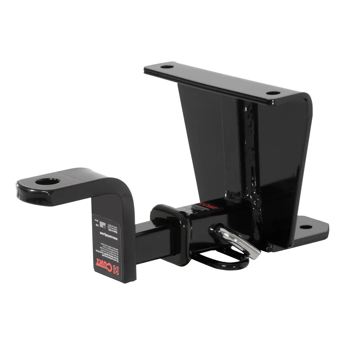 Curt 117673 Class 1 Trailer Hitch With Ball Mount, 1-1/4-Inch Receiver, Concealed Frame, Select Dodge, Plymouth Colt, Eagle Summit, Mitsubishi Mirage 1