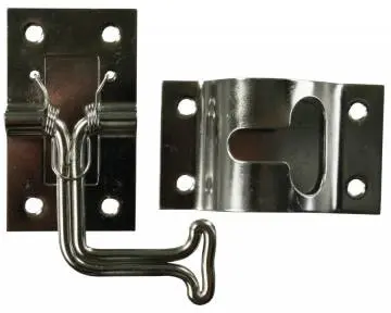 4" 90 Degree Stainless Steel T-Style Door Holder 1