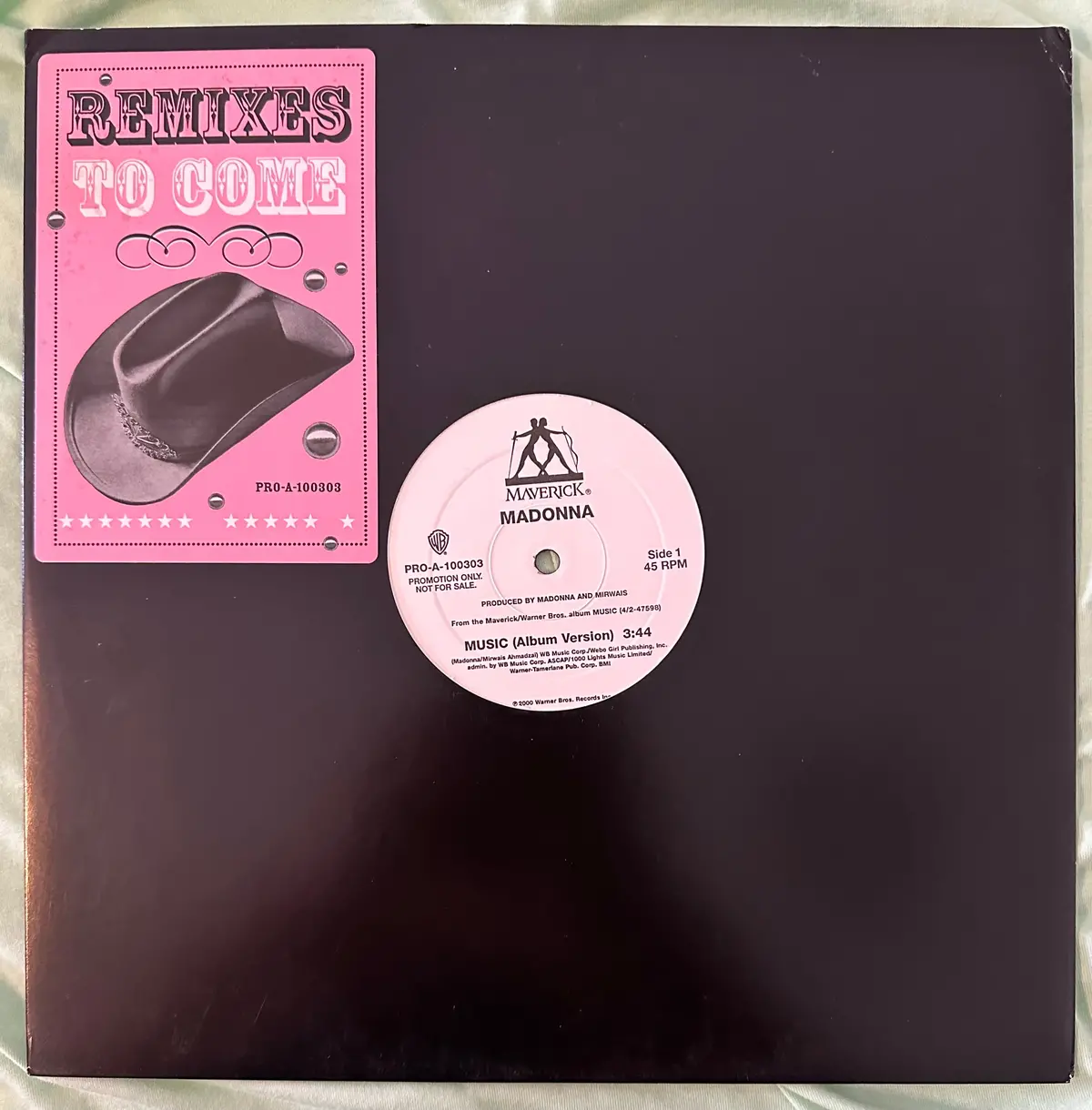 Madonna - Music (Double Sided 12” Album Version Version) 12” Promo Vinyl Single - 1