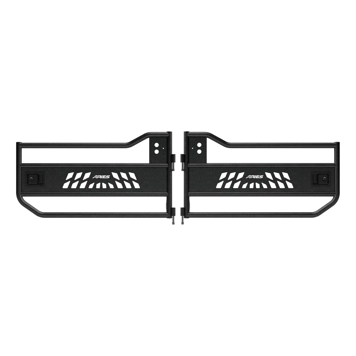 Aries 1500200 Black Aluminum Front Jeep Wrangler Jl, Gladiator Tube Half Doors 1