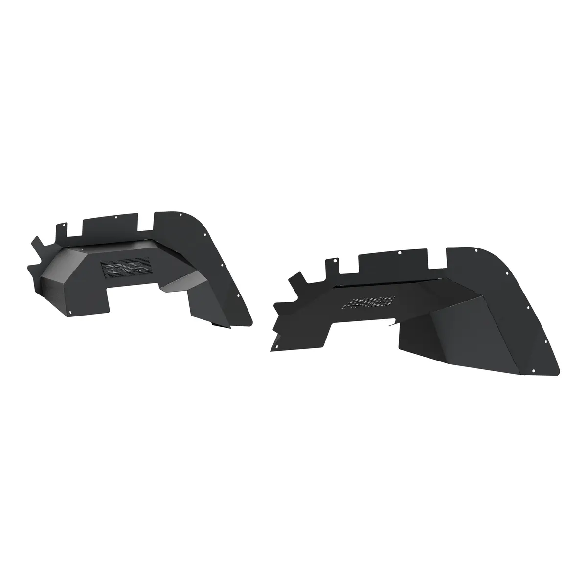 Aries 1500550 Black Aluminum Front Jeep Wrangler Jl Inner Fender Liner Wheel Well Guard Covers 1
