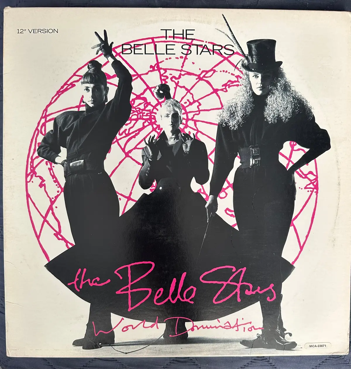 The Belle Stars - World Domination 12 Inch Single Lp Vinyl Use 1986 1