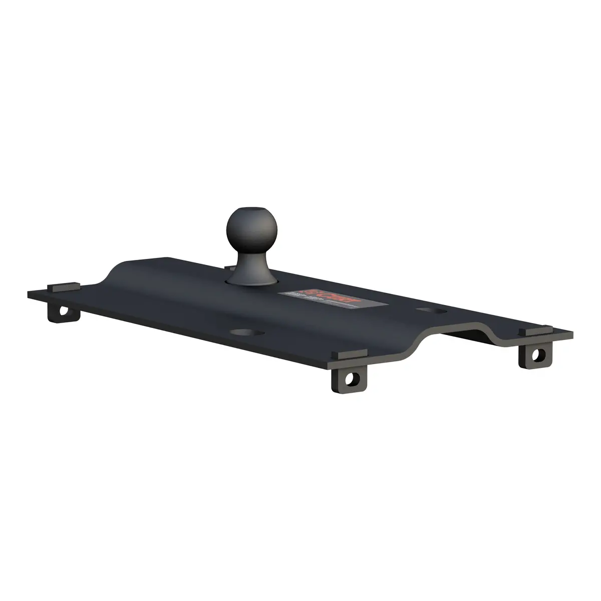 Curt 16055 Bent Plate 5Th Wheel To Gooseneck Adapter Hitch, Fits Industry-Standard Rails, 25,000 Lbs., 2-5/16-Inch Ball 1