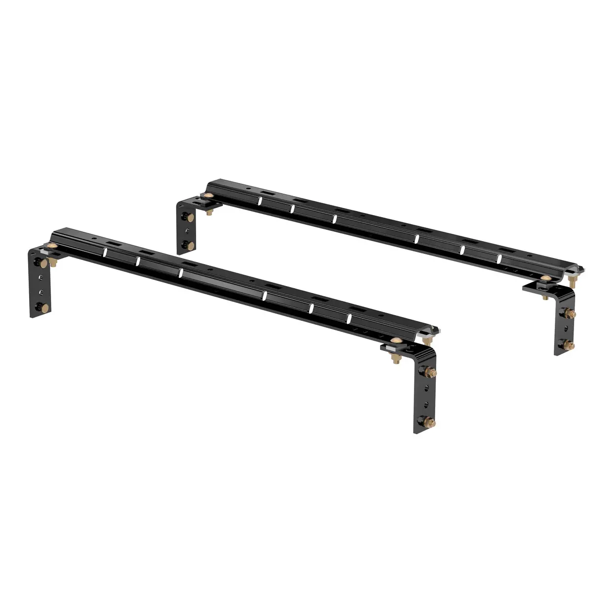 Curt 16100 Industry-Standard Gloss Black 5Th Wheel Hitch Rails And Brackets 1