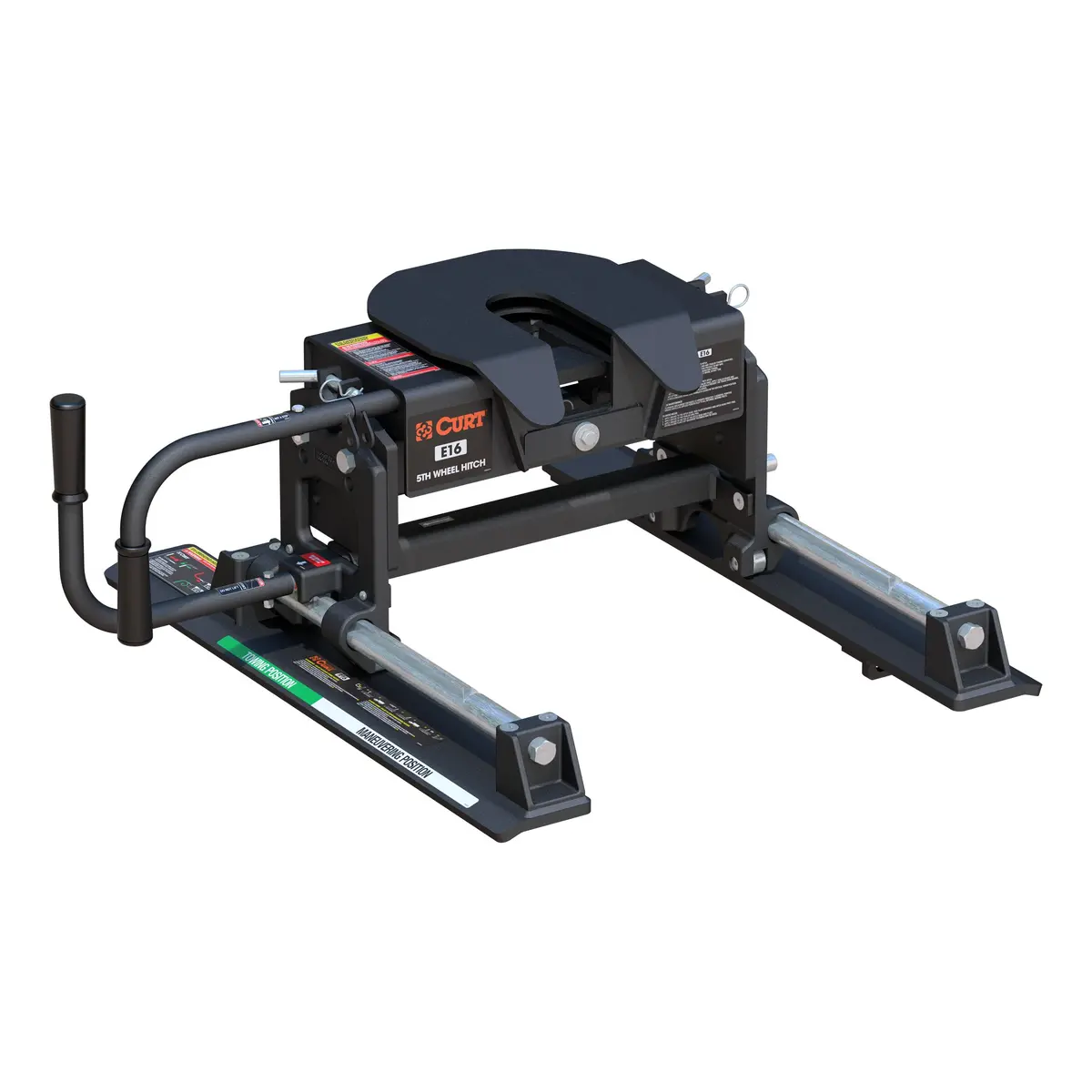 Curt 16516 E16 5Th Wheel Slider Hitch For Short Bed Trucks, 16,000 Lbs 1
