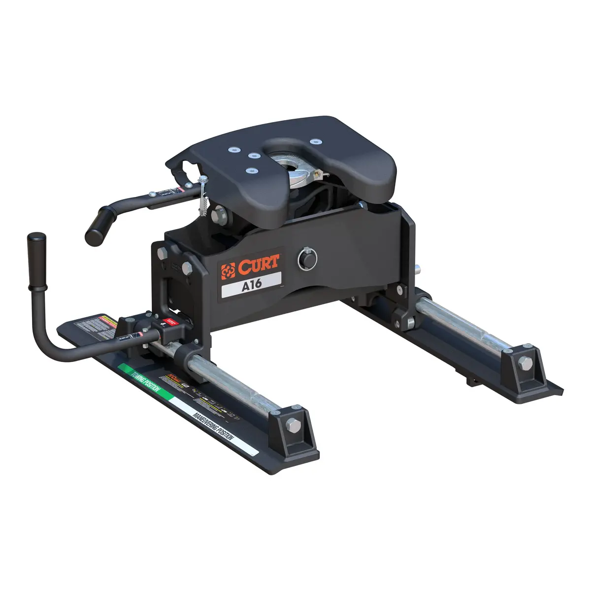 Curt 16521 A16 5Th Wheel Slider Hitch For Short Bed Trucks, 16,000 Lbs. 1