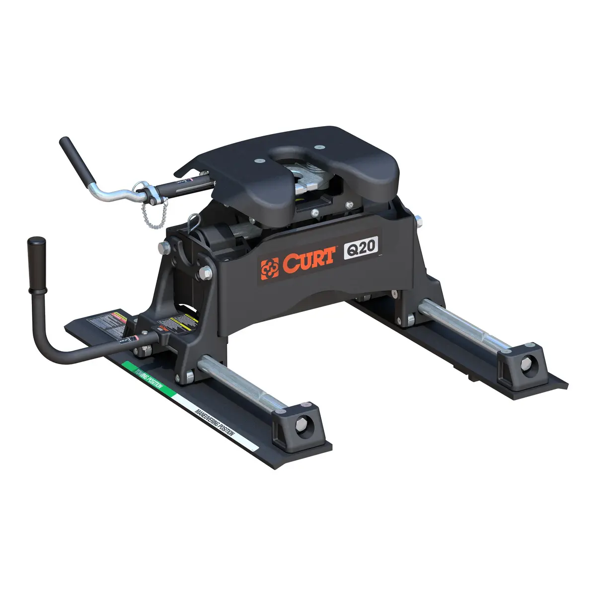 Curt 16536 Q20 5Th Wheel Slider Hitch For Short Bed Trucks, 20,000 Lbs. 1