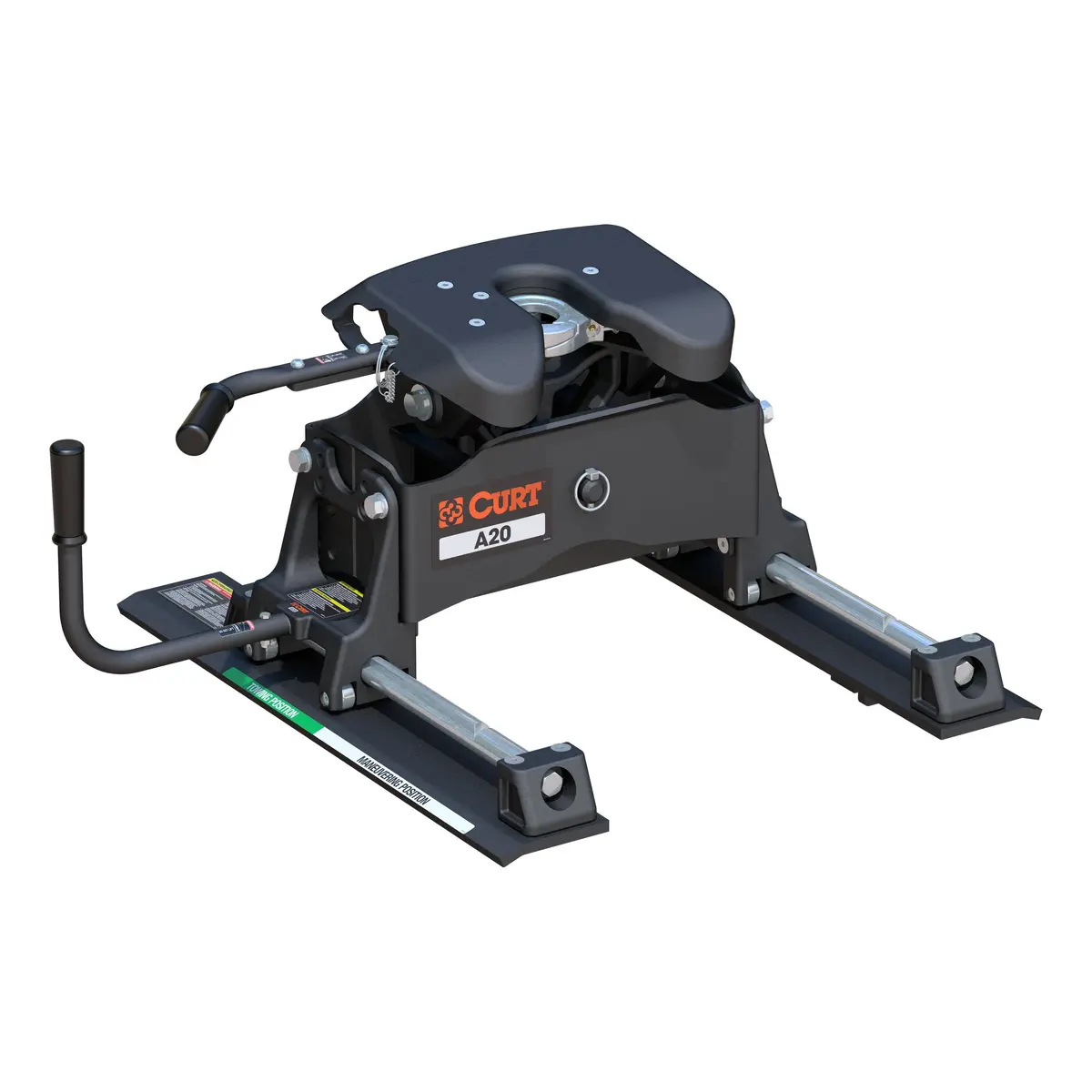 Curt 16541 A20 5Th Wheel Slider Hitch For Short Bed Trucks, 20,000 Lbs. 1