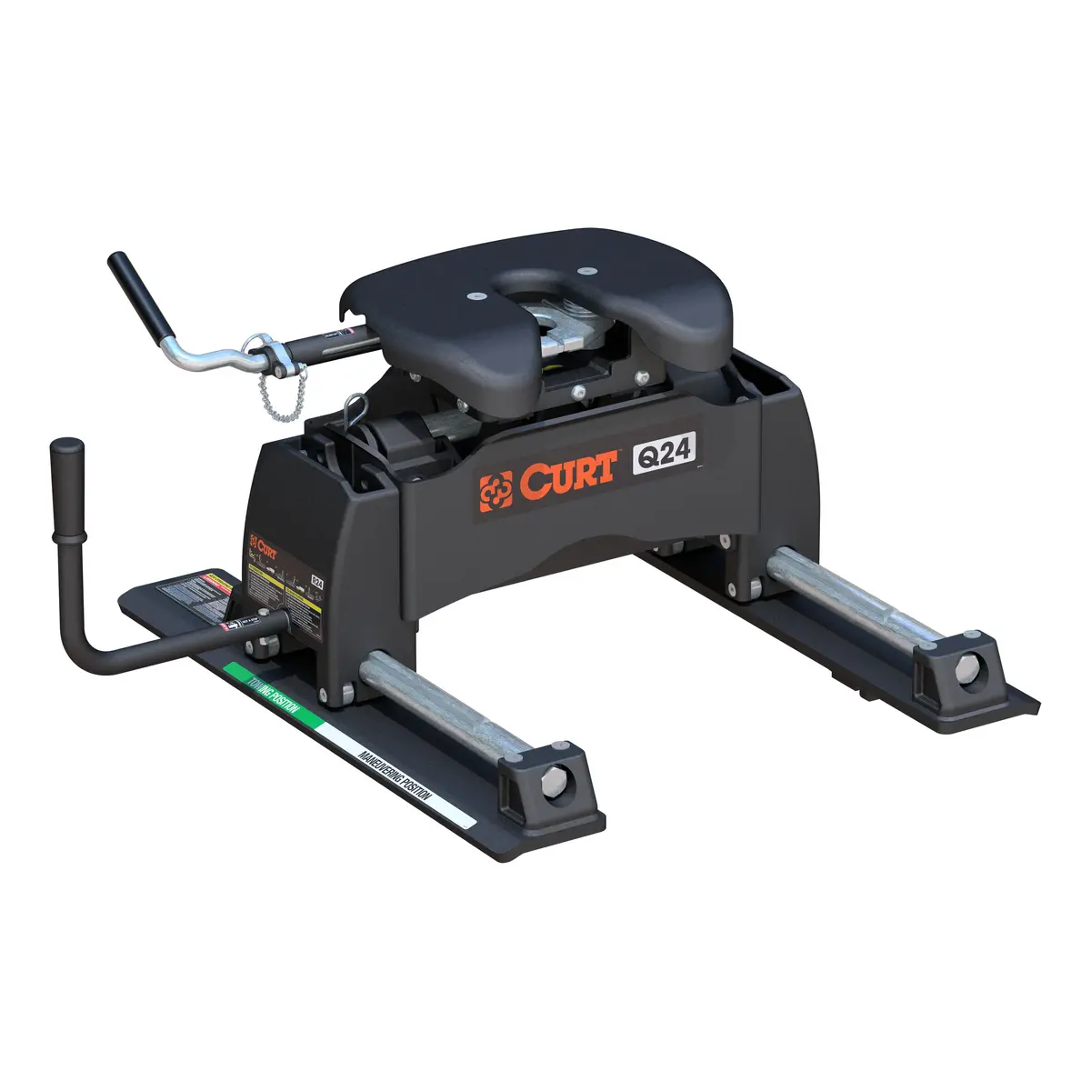 Curt 16546 Q24 5Th Wheel Slider Hitch For Short Bed Trucks, 24,000 Lbs. 1
