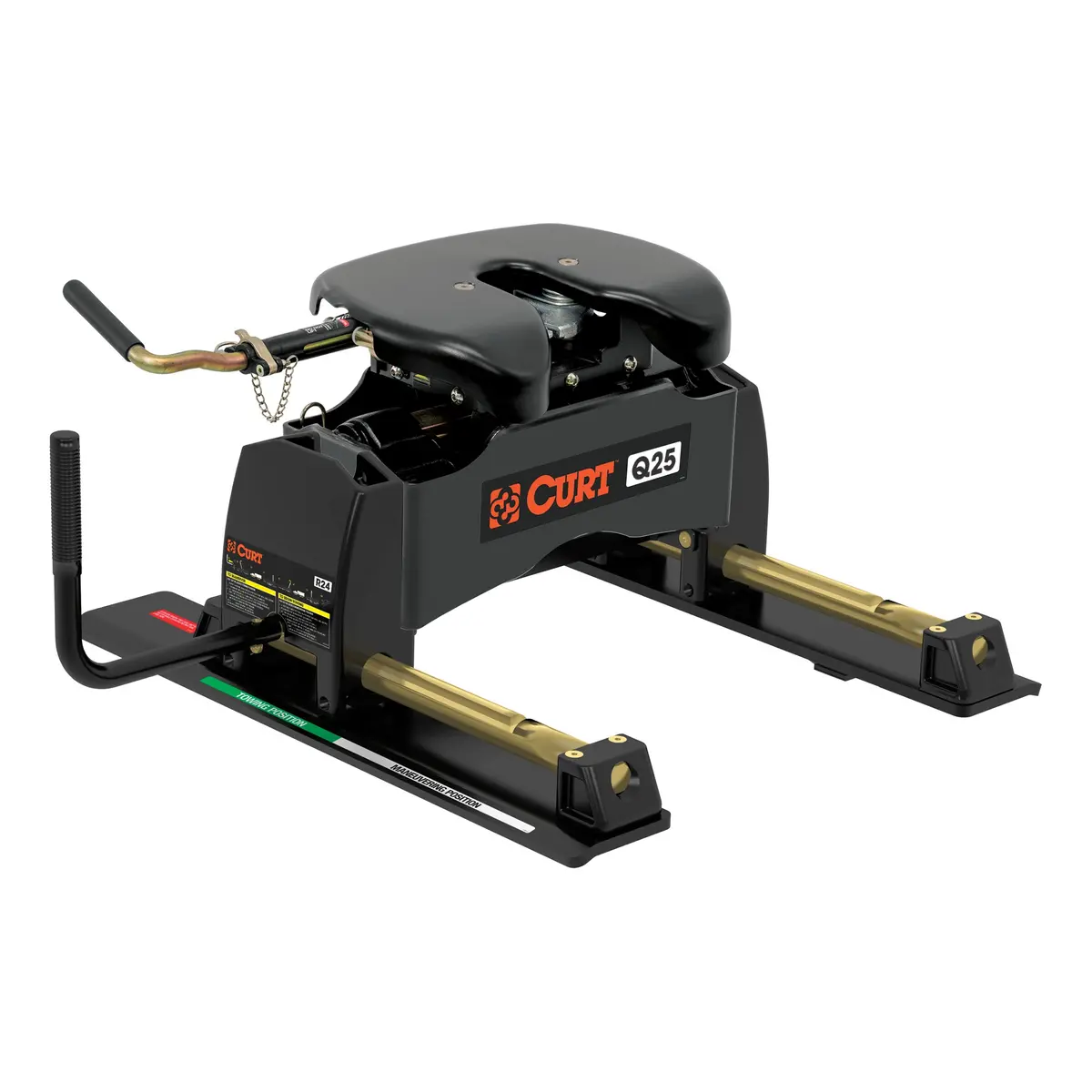 Curt 16566 Q25 5Th Wheel Slider Hitch For Short Bed Trucks, 25,000 Lbs. 1