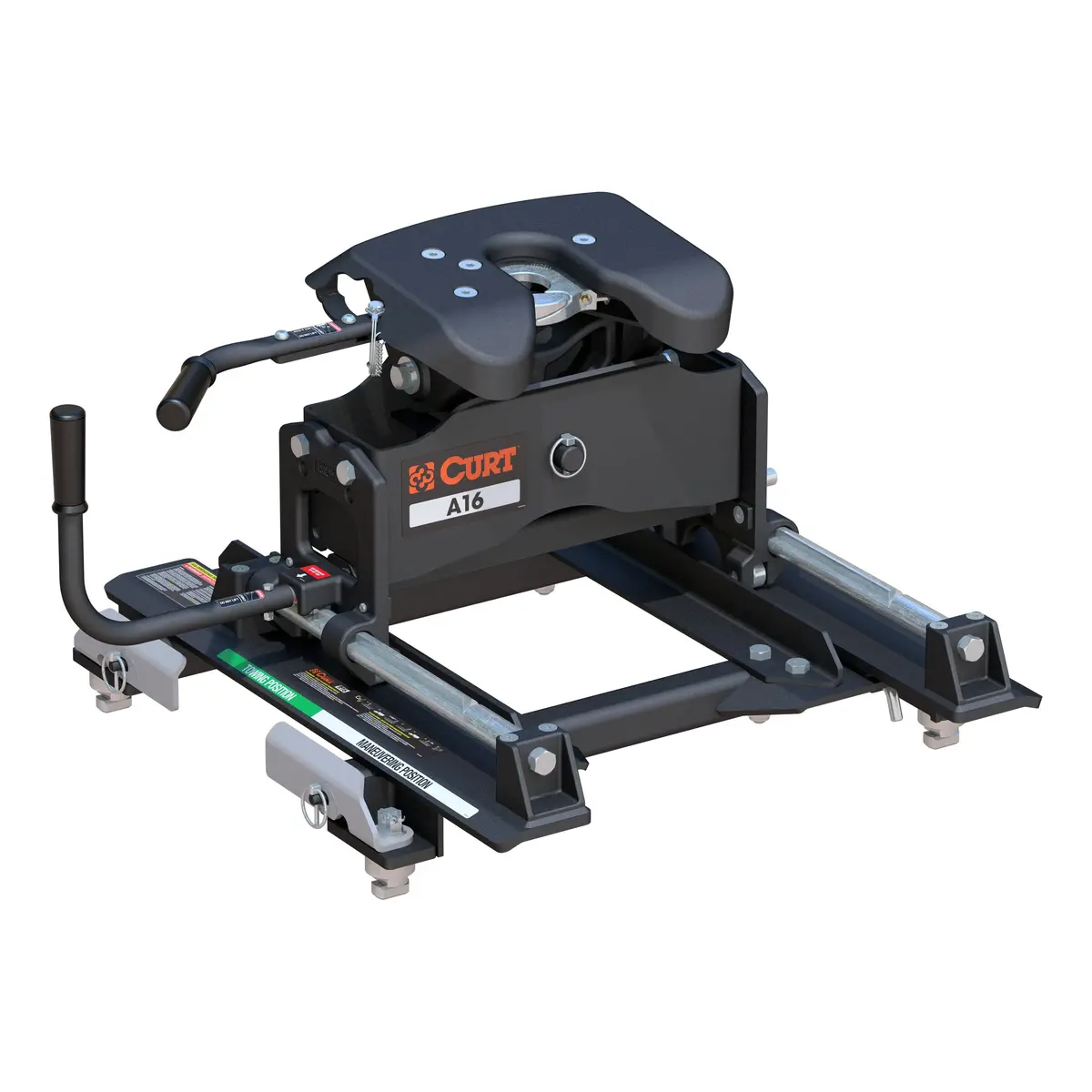 Curt 16668 A16 5Th Wheel Slider Hitch For Select Chevrolet, Gmc Puck System, Short Bed Trucks, 16,000 Lbs. 1