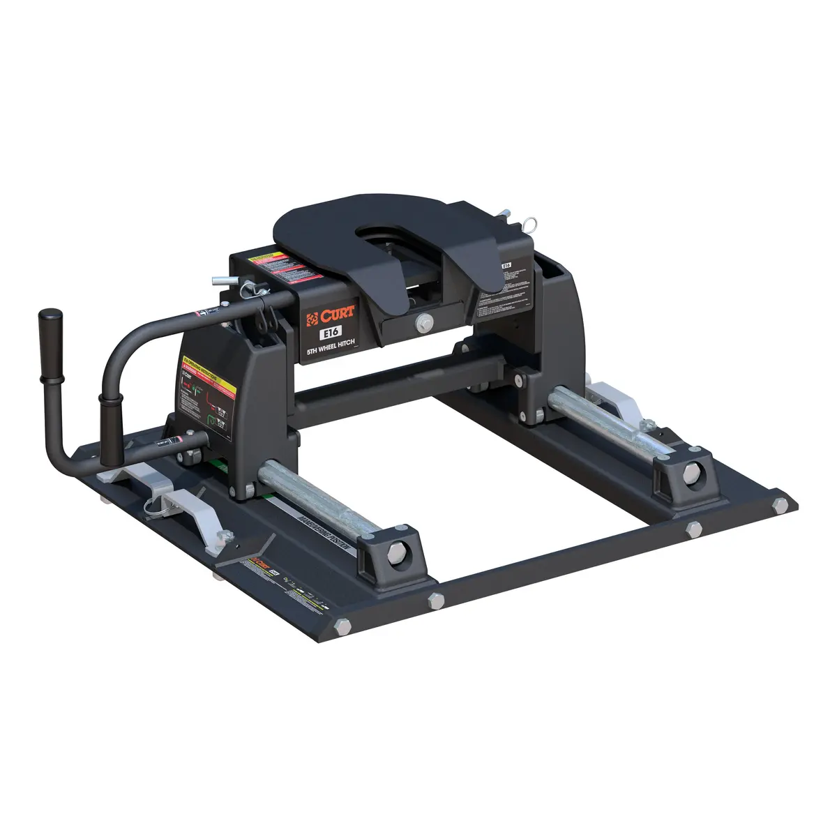 Curt 16674 E16 5Th Wheel Slider Hitch For Ford Puck System, Short Bed Trucks, 16,000 Lbs 1