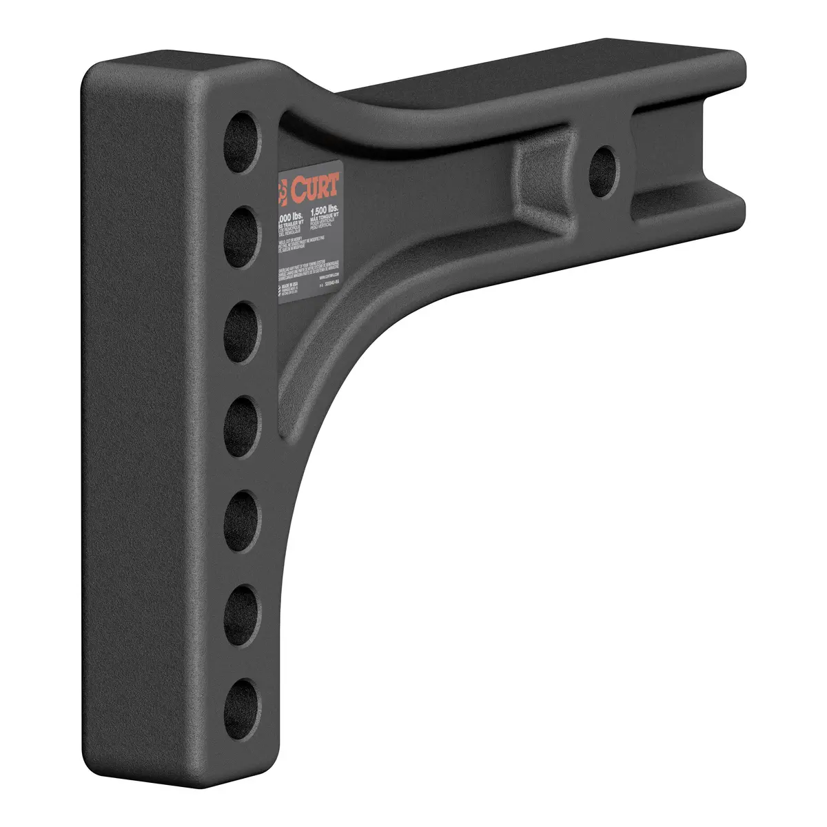 Curt 17131 Replacement Weight Distribution Hitch Shank, 2-1/2-Inch Receiver, 2-Inch Drop, 6-Inch Rise 1