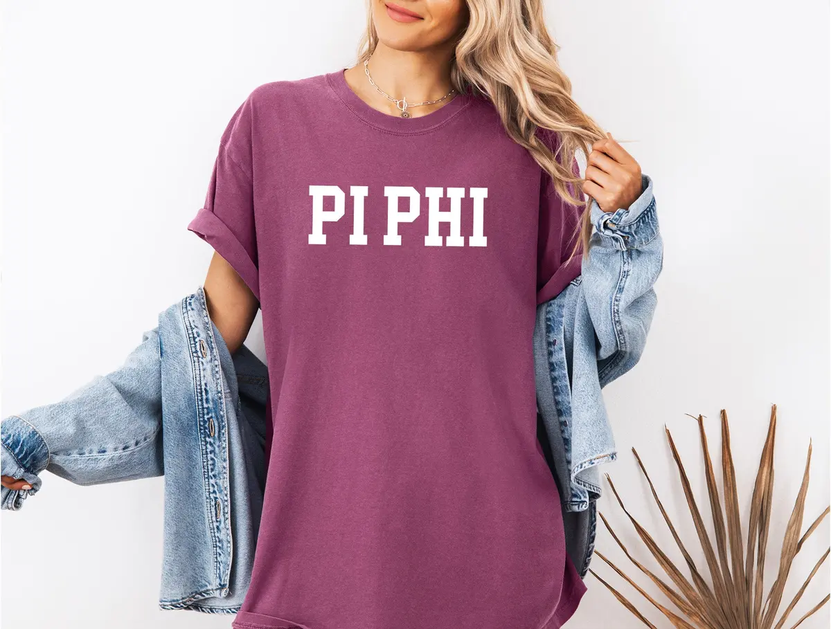 Pi Beta Phi Heavyweight Short Sleeve T-Shirt - Comfort Colors 1