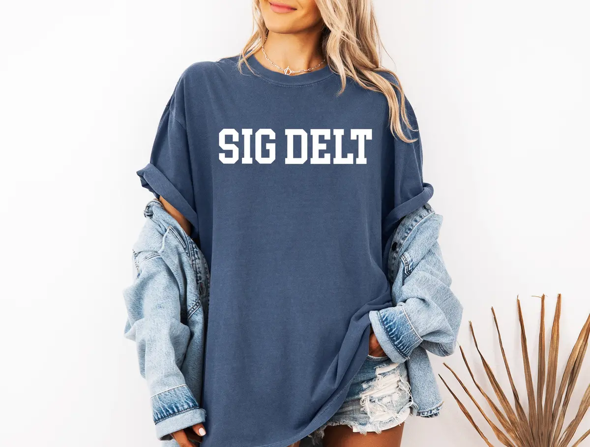 Sigma Delta Tau Heavyweight Short Sleeve T-Shirt - Comfort Colors 1