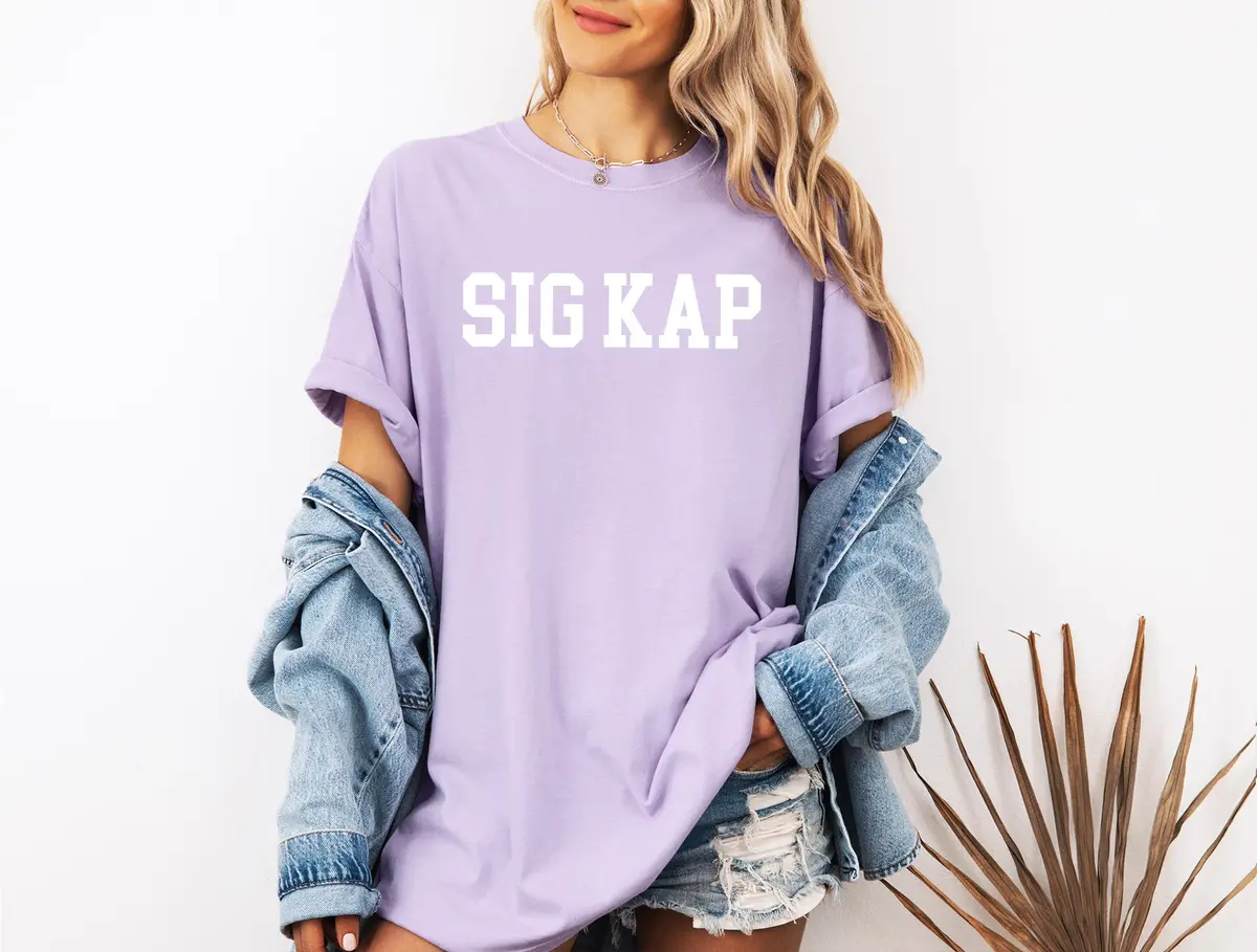 Sigma Kappa Heavyweight Short Sleeve T-Shirt - Comfort Colors 1