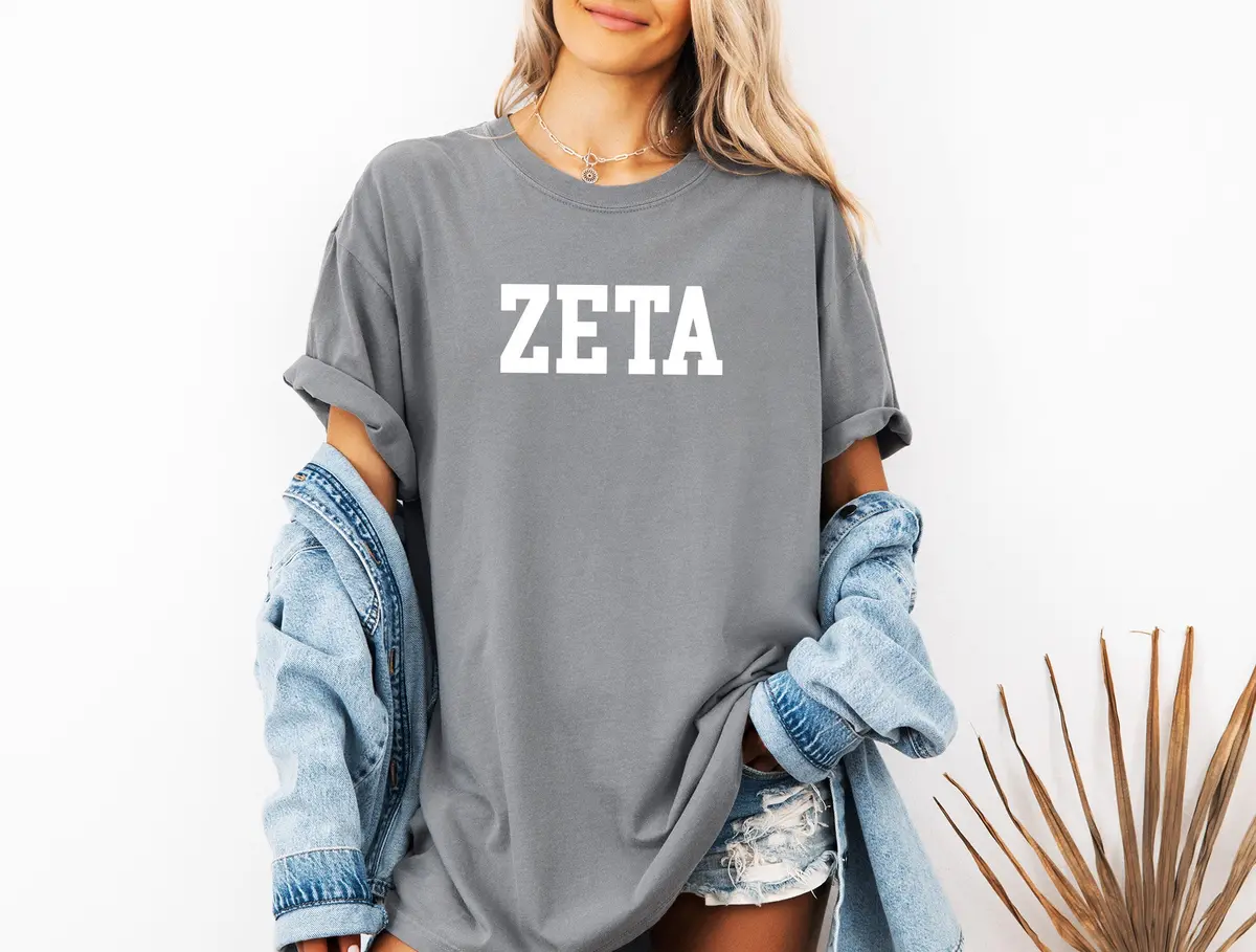 Zeta Tau Alpha Heavyweight Short Sleeve T-Shirt - Comfort Colors 3
