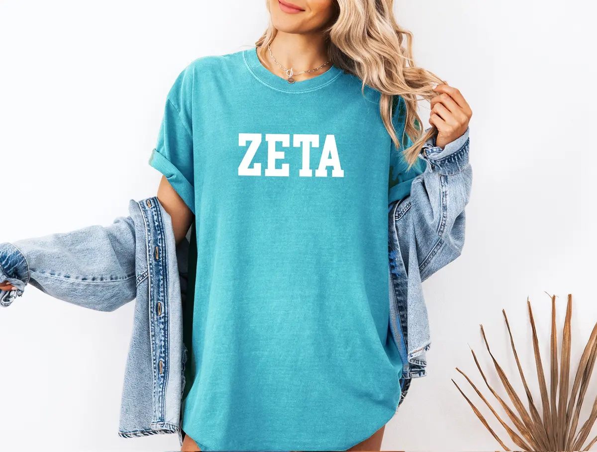 Zeta Tau Alpha Heavyweight Short Sleeve T-Shirt - Comfort Colors 1