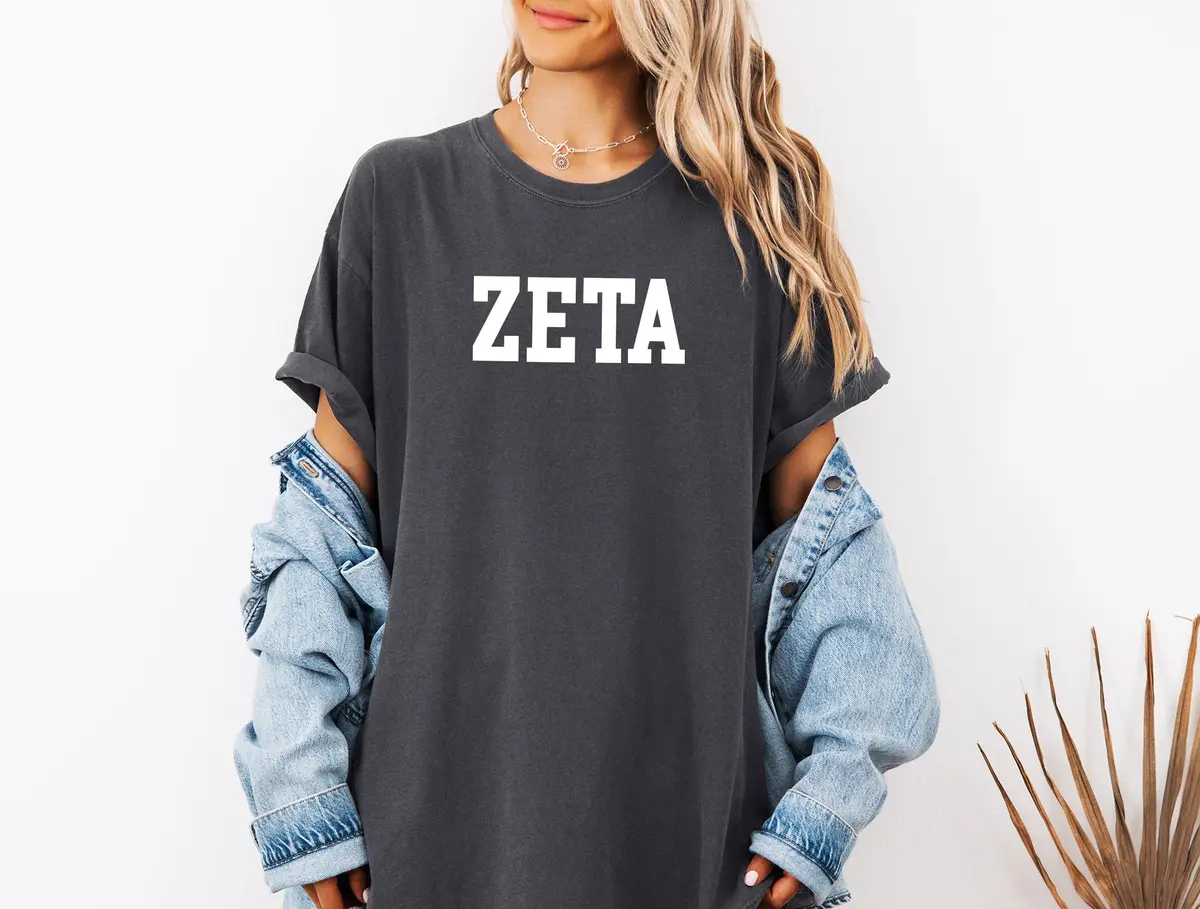 Zeta Tau Alpha Heavyweight Short Sleeve T-Shirt - Comfort Colors 4