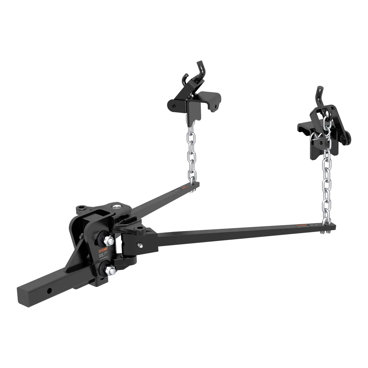 Curt 17331 Short Trunnion Bar Weight Distribution Hitch, Up To 8,000 Lbs., 2-Inch Shank 1