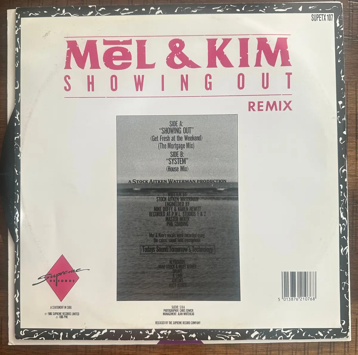 Mel & Kim - Showing Out / System (Import 12" Single) Lp Vinyl - 2