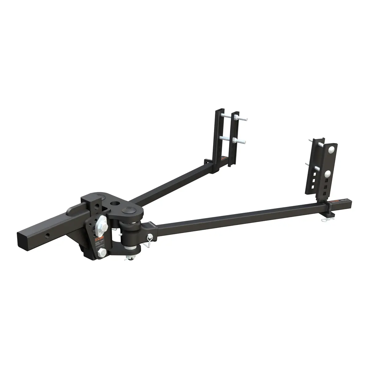 Curt 17499 Trutrack Light-Duty Trunnion Bar Weight Distribution Hitch With Sway Control, Up To 8,000 Lbs., 2-Inch Shank 1