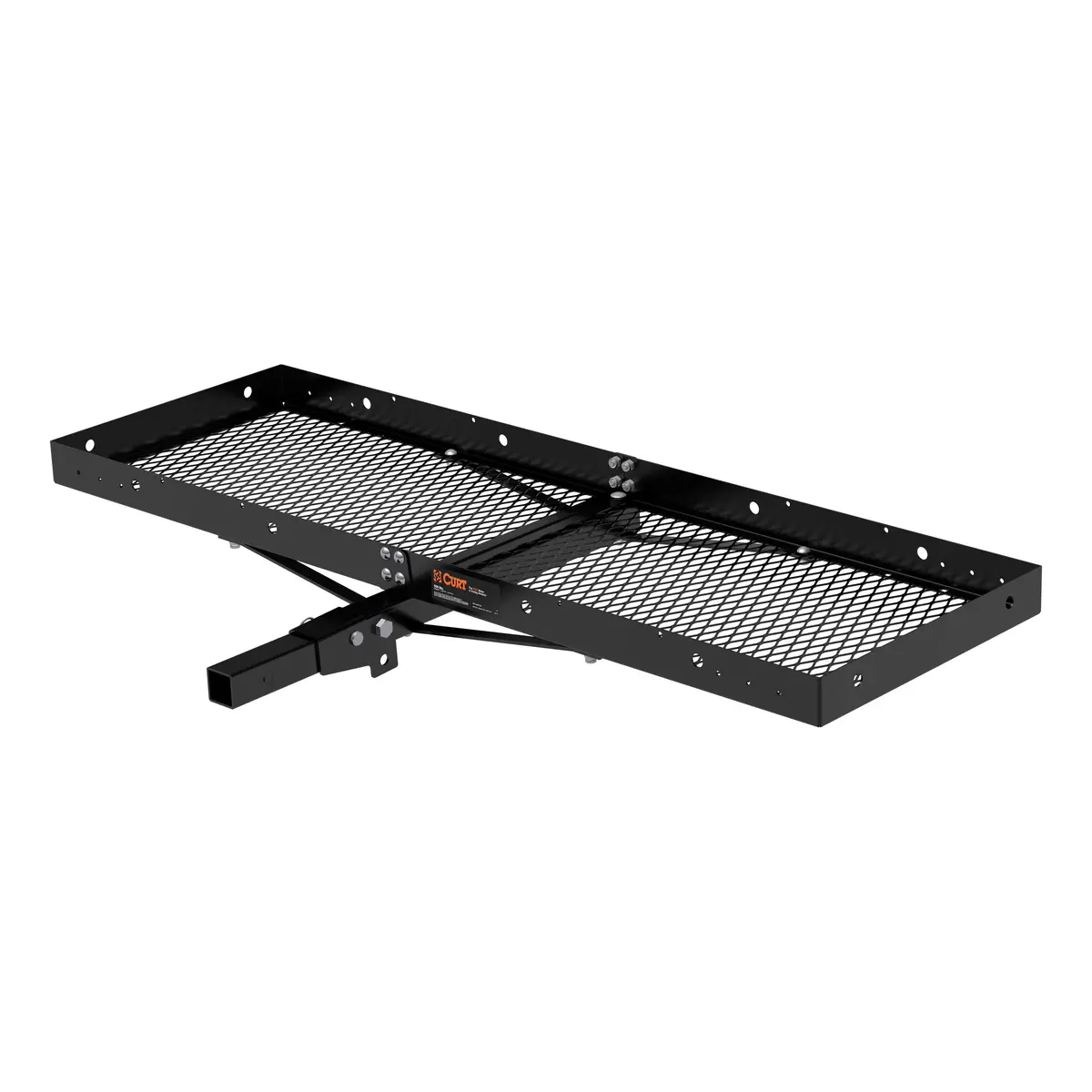Curt 18109 Tray-Style Trailer Hitch Cargo Carrier, 500 Lbs. Capacity, 60-Inch X 19-1/4-Inch, Fits 2-Inch Receiver 1