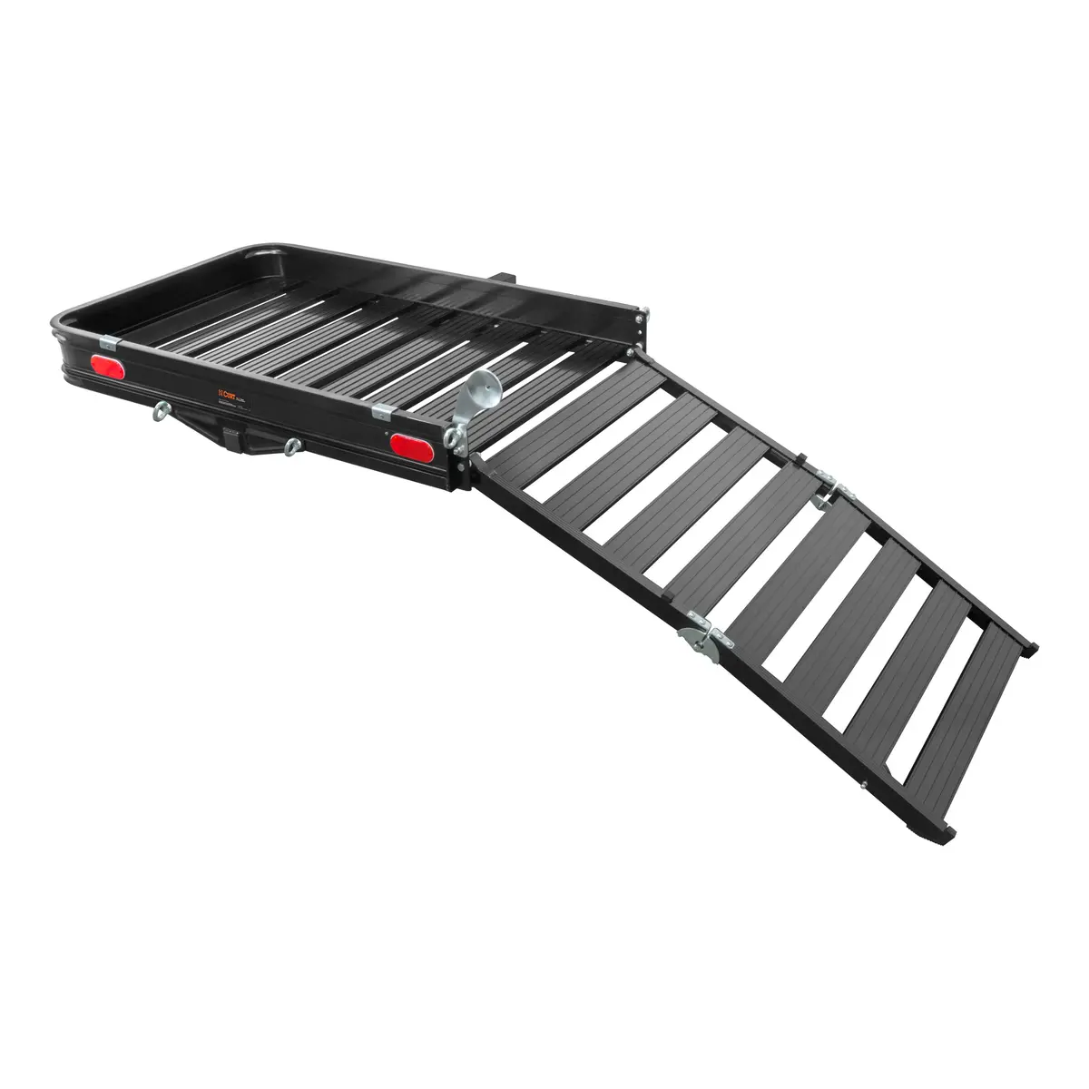 Curt 18112 50-Inch X 30-1/2-Inch Aluminum Hitch Cargo Carrier With Ramp, 2-Inch Receiver 1