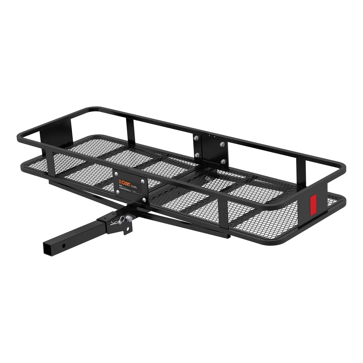 Curt 18151 Cargo Basket Hitch Trailer Hitch Cargo Carrier, 500 Lbs. Capacity, 58-Inch X 20-Inch X 5-1/2-Inch, Fits 2-Inch Receiver 1