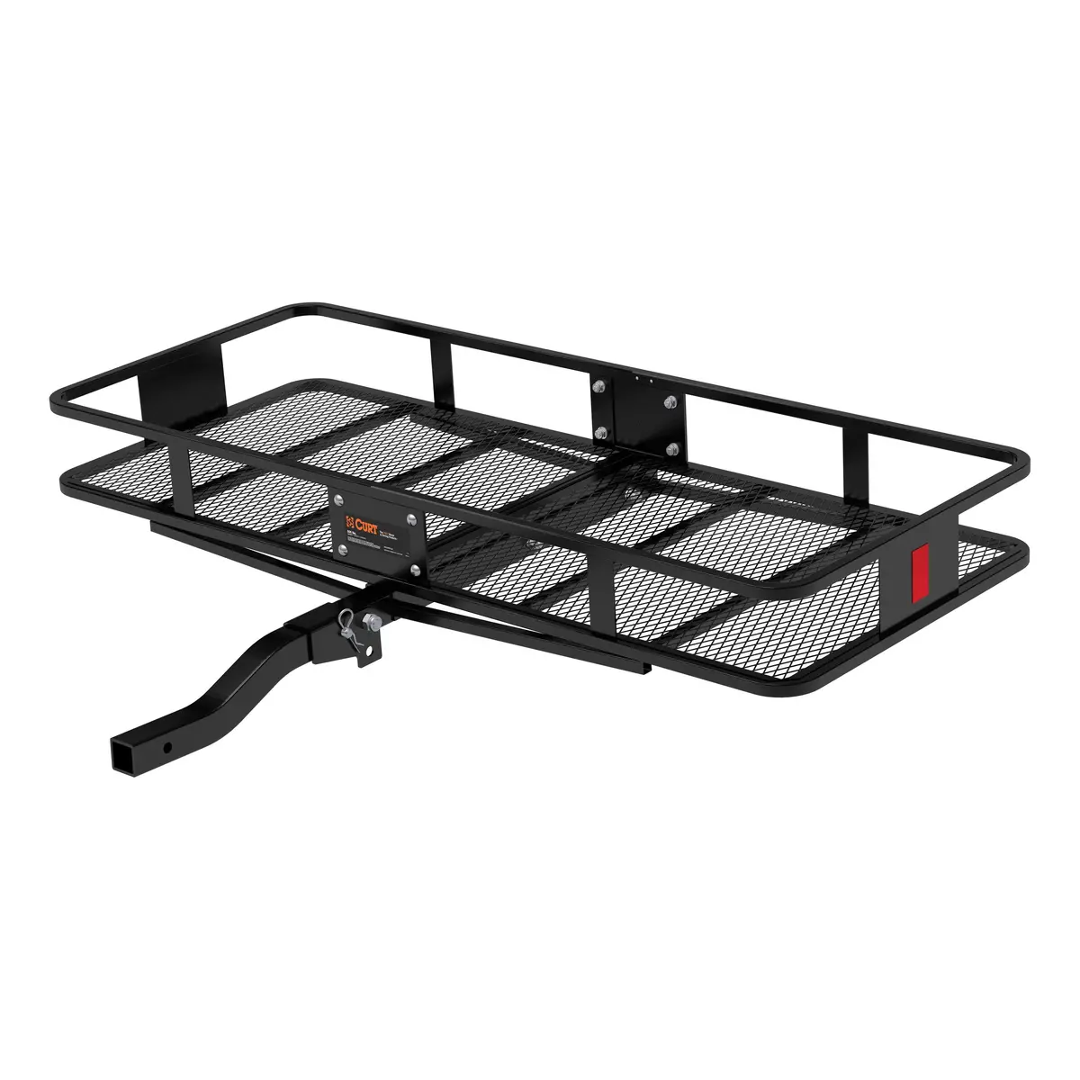 Curt 18153 Cargo Basket Hitch Trailer Hitch Cargo Carrier, 500 Lbs. Capacity, 60-Inch X 23-1/2-Inch X 5-1/2-Inch, Fits 2-Inch Receiver 1
