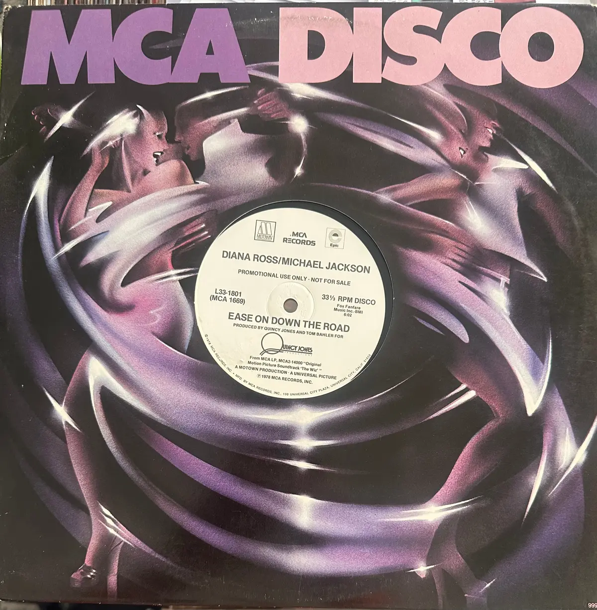Diana Ross Michael Jackson 12” Single 1978 - Ease On Down The Road 1