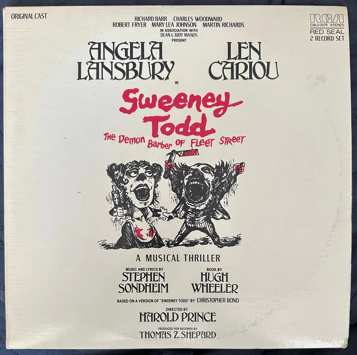 Sweeney Todd Angela Lansbury Double Original Lp Musical Vinyl - Used 1