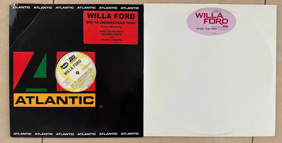 Willa Ford - 2 Promotional 12" Singles: Did Ya Understand That / A Toast To Me (F**K The Men) Lp Vinyl - Used 1