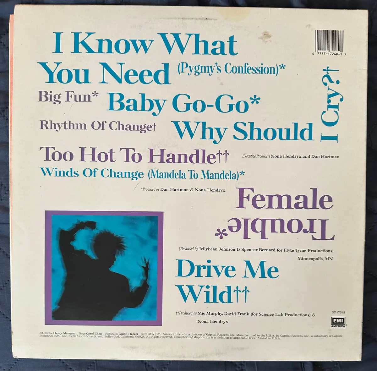 Nona Hendryx - Female Trouble Lp Vinyl - Used 2