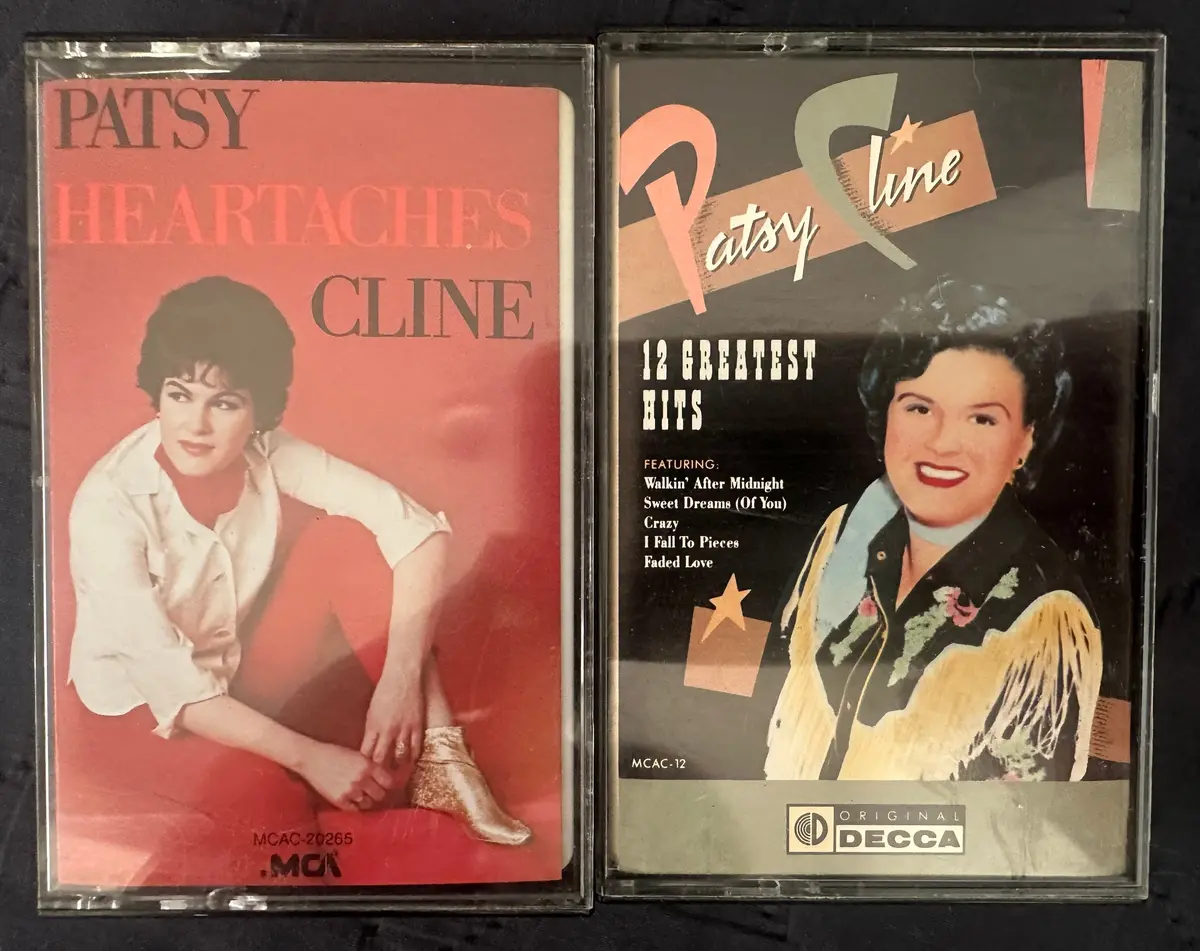 Patsy Cline - 2 Cassettes Heartaches And Greatest Hits - Used 1