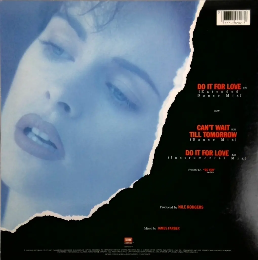Sheena Easton -Do It For Love 12" '85 Lp Vinyl Used 2