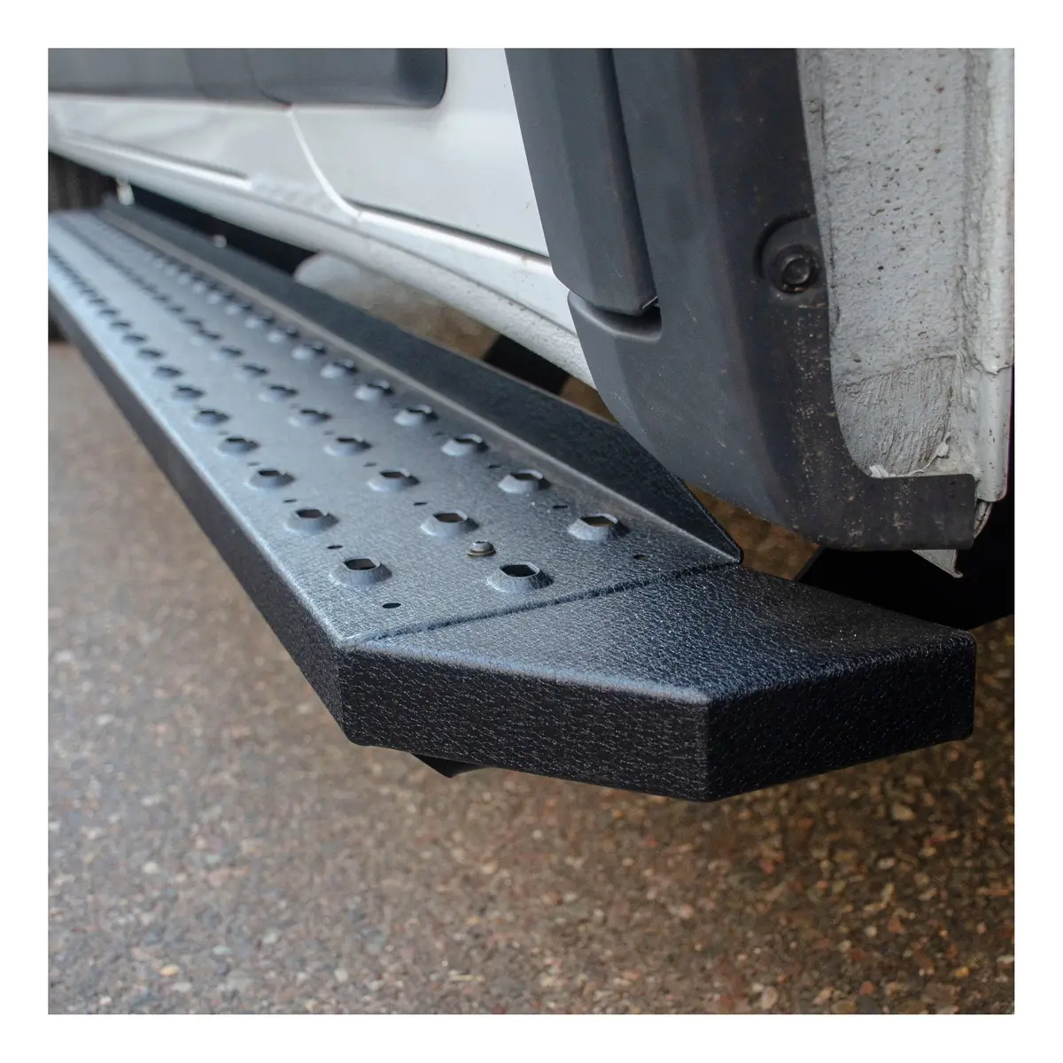 Aries 2055537 Ridgestep Black Steel 36-Inch, 96-Inch Cargo Van Running Boards For Select Ford E-150, E-250, E-350 1