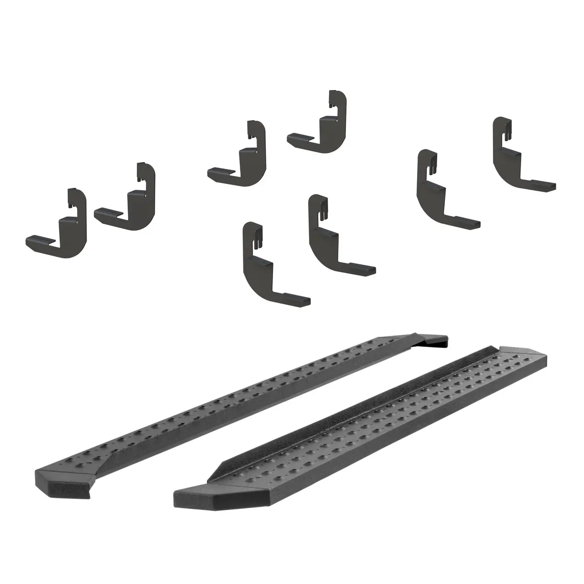 Aries 2055541 Ridgestep Black Steel 91-Inch Truck Running Boards, Select Chevrolet Silverado And Gmc Sierra 1500, 2500, 3500 Hd Crew Cab 1