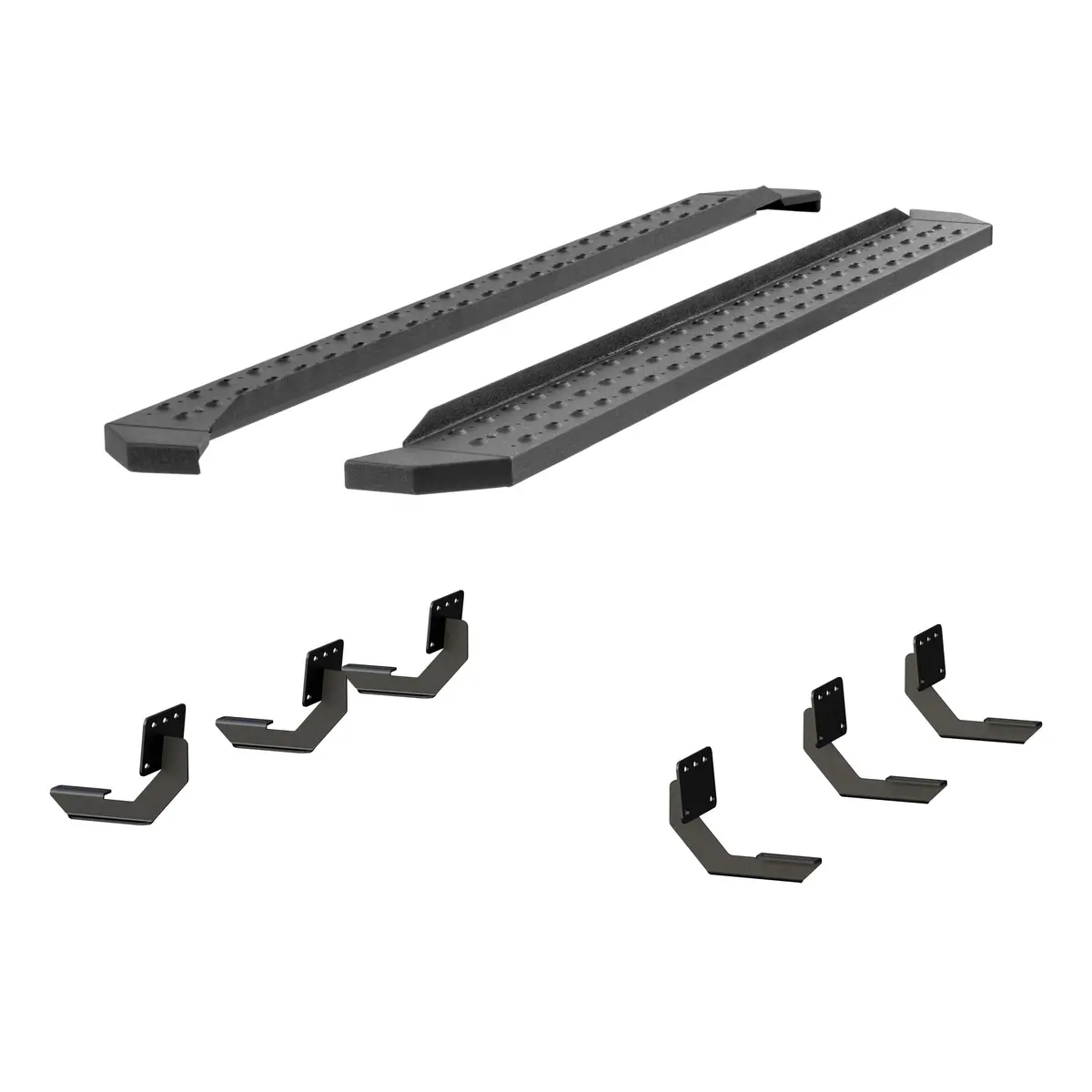 Aries 2055549 Ridgestep Black Steel 91-Inch Truck Running Boards For Select Ram 1500 1