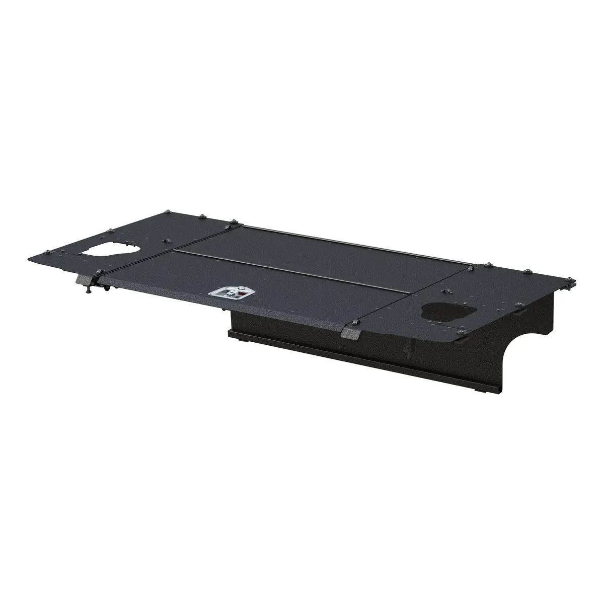 Aries 2070465 Black Aluminum Jeep Wrangler Jk Unlimited Cargo Cover Storage Box Lid 1