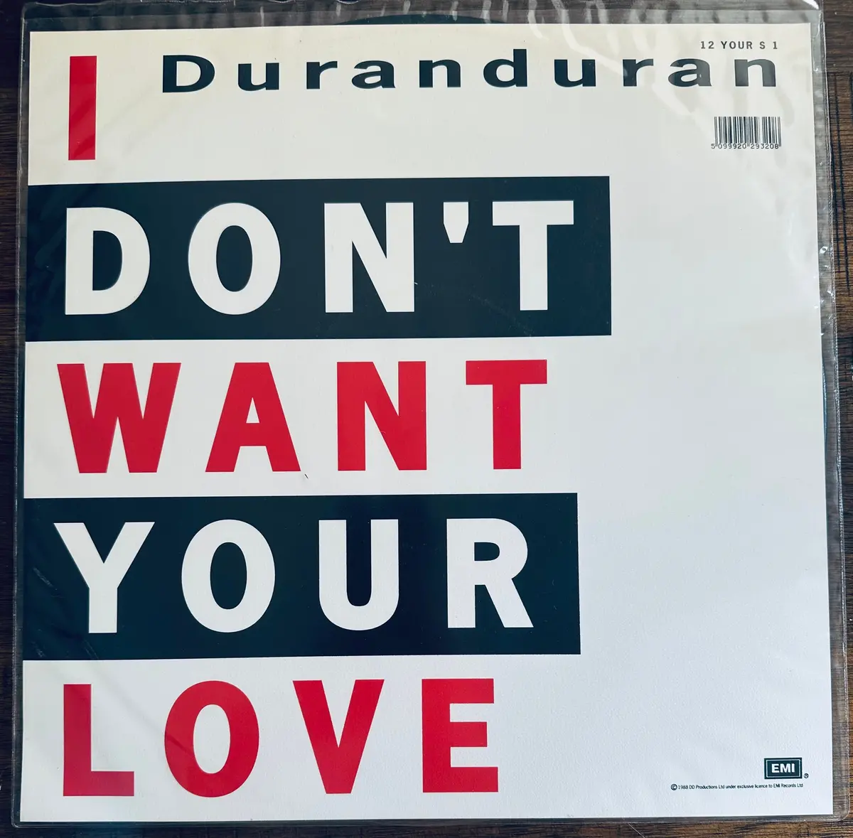 Duran Duran - I Don't Want Your Love (12" Etched Single) Uk  Lp Vinyl - Used 1
