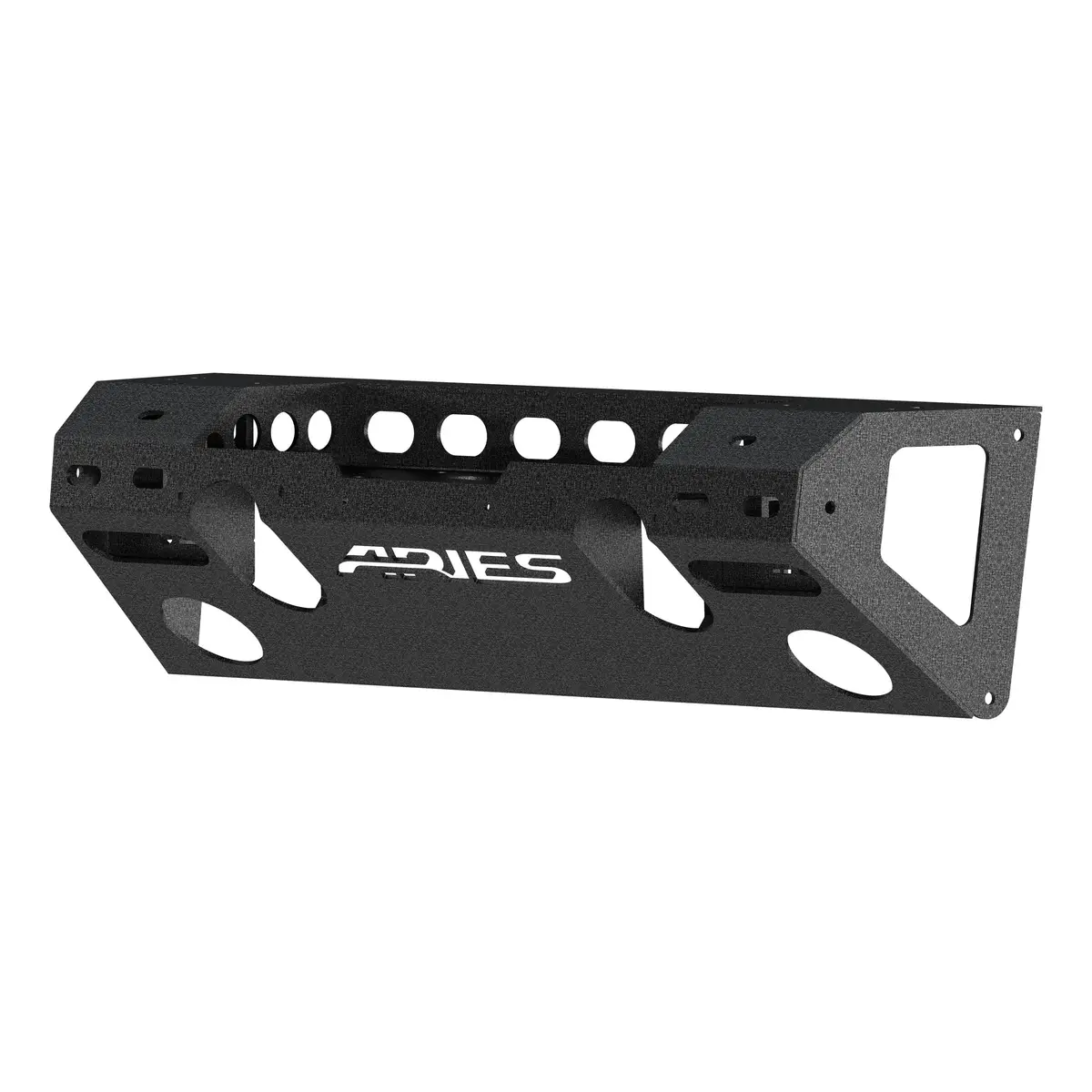 Aries 2081004 Trailchaser Black Aluminum Front Jeep Wrangler Jl, Gladiator Bumper Center Section Only 1